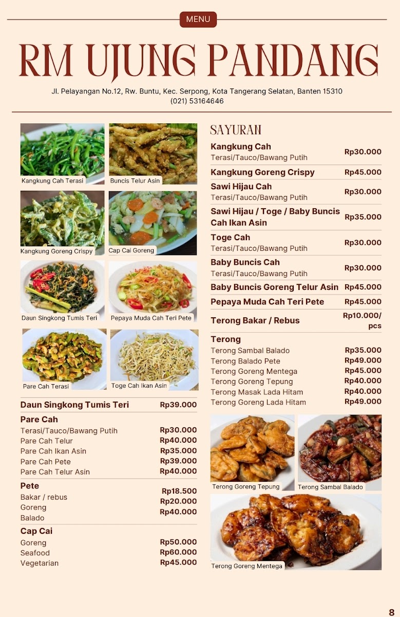 Ujung Pandang Restaurant - Seafood & Grilled Chicken Menu - Image 3