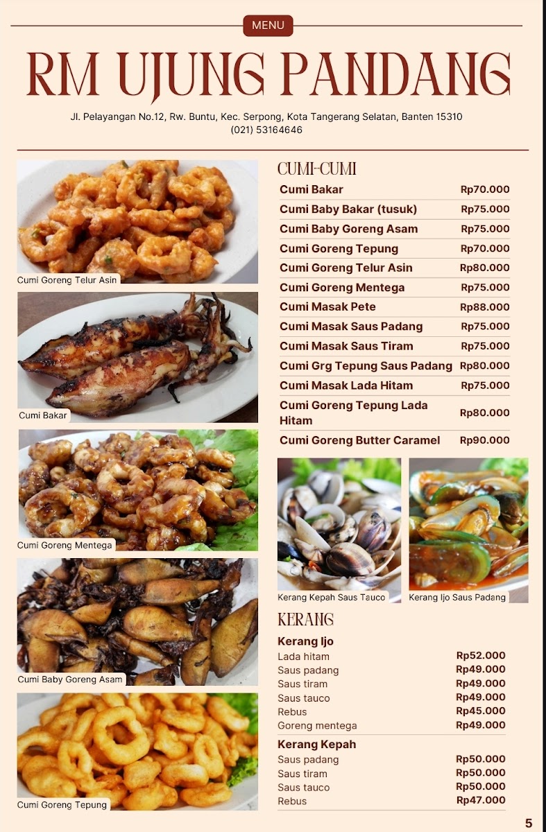 Ujung Pandang Restaurant - Seafood & Grilled Chicken Menu - Image 5